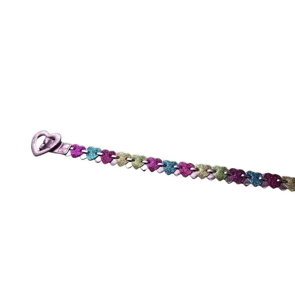 Girls sparkle heart belt 26